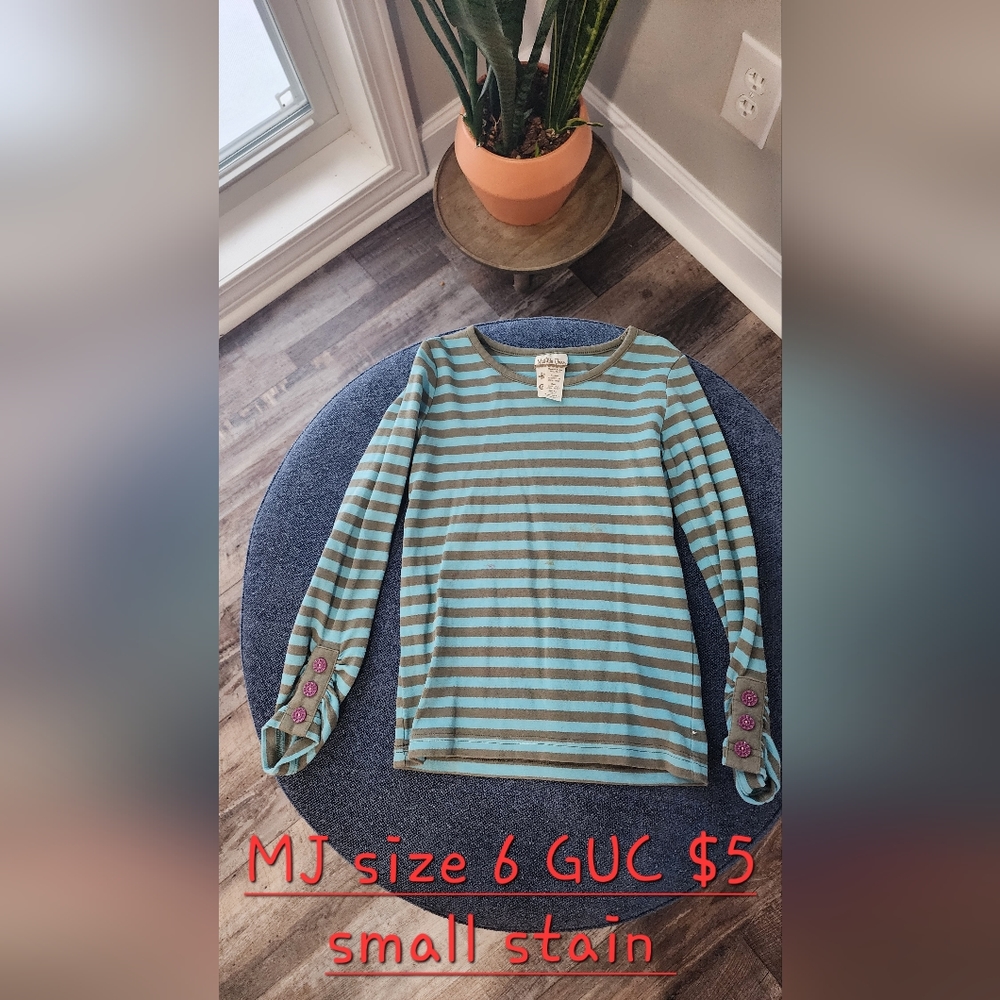 Matilda Jane size 6 long sleeve shirt